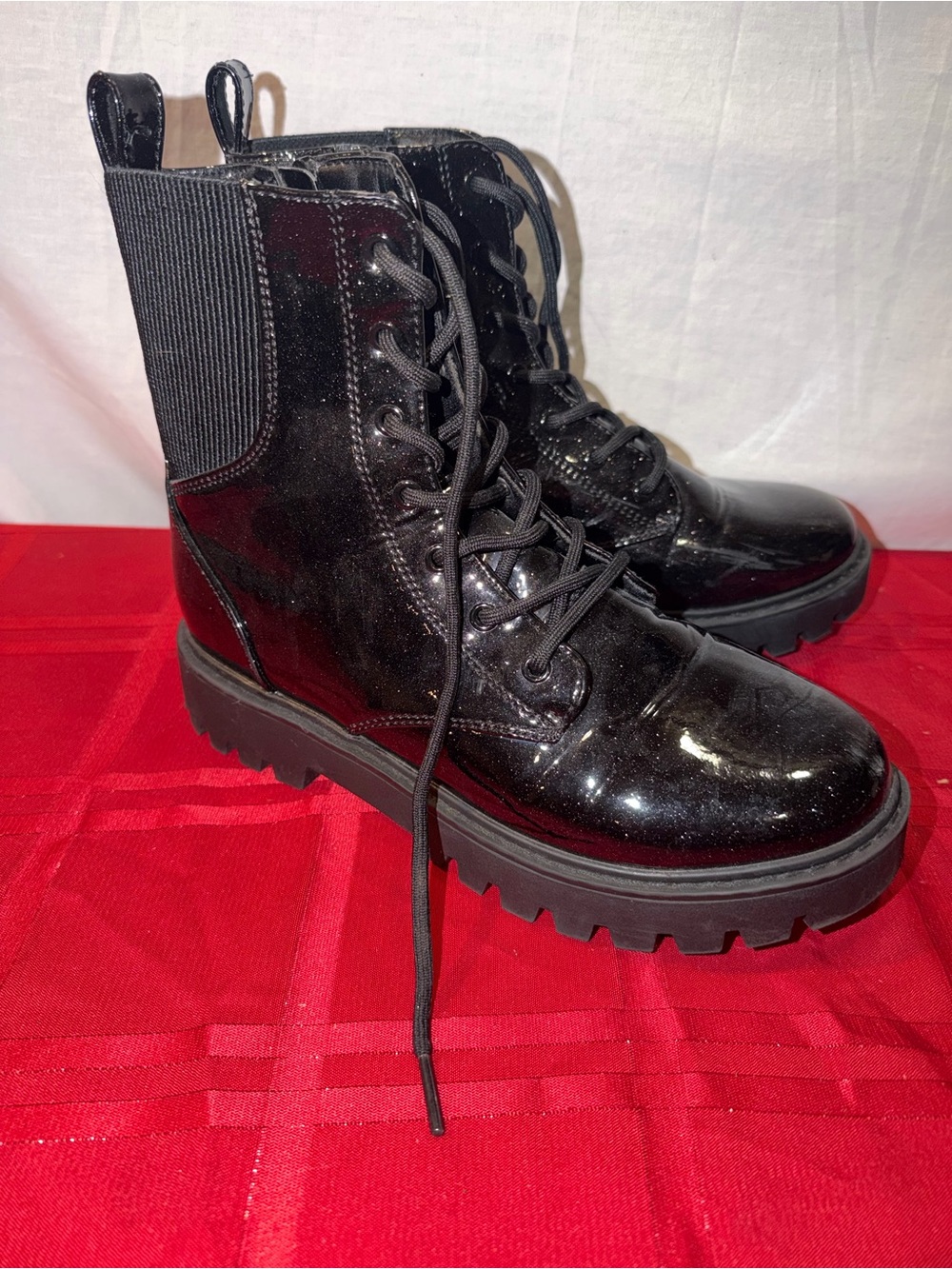 Girls sz 5 ladies sz 6.5 ART CLASS BLACK ROCHELLE COMBAT BOOTS
